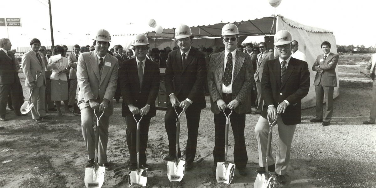 Dave Timberlake and team, circa 1981